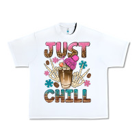 White just chill with coffee bean bbs Urban Heavy Tee - BundleAndBundleShop