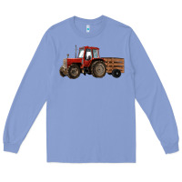 Colony Blue farm tractor Long Sleeve Tee - RanaPortraitStore