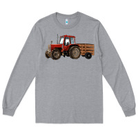 Heather Grey farm tractor Long Sleeve Tee - RanaPortraitStore