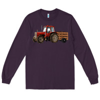 Plum farm tractor Long Sleeve Tee - RanaPortraitStore