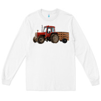 White farm tractor Long Sleeve Tee - RanaPortraitStore