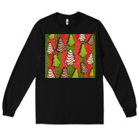 Black Christmas cakes leopard Long Sleeve Tee - Jasminsmagicworld