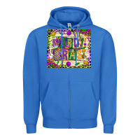 True Royal mardi gras Zipper Hoodie - CowGirlArtShop