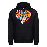 Black Easter Love Urban Hoodie - CowhideDigitalArt