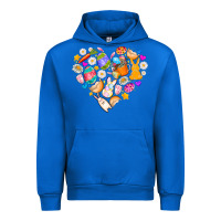 Cobalt Easter Love Urban Hoodie - CowhideDigitalArt