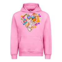 Fuchsia Pink Easter Love Urban Hoodie - CowhideDigitalArt
