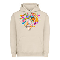 Pigment French Oak Easter Love Urban Hoodie - CowhideDigitalArt