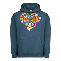 Pigment Midnight Navy Easter Love Urban Hoodie - CowhideDigitalArt