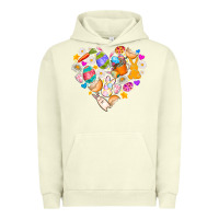Pigment Pistachio Easter Love Urban Hoodie - CowhideDigitalArt