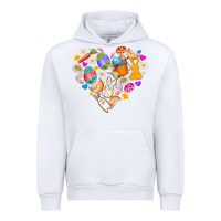 White Easter Love Urban Hoodie - CowhideDigitalArt