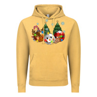 Vintage Mustard christmas Vintage Hoodie - MaliasSmallBusiness