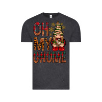 Vintage Black Oh my gnome Vintage Tee - NancyCooperArtShop