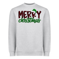 Heather Grey Merry Christmas Heavyweight Sweatshirt - Bettercallsaul