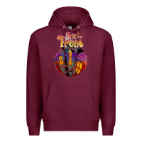 Burgundy trick treat black Premium Hoodie - JahusDesignShop