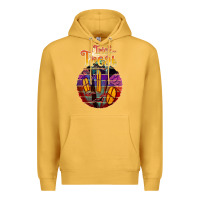 Mustard trick treat black Premium Hoodie - JahusDesignShop