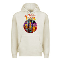 Oatmeal Heather trick treat black Premium Hoodie - JahusDesignShop