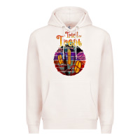 Pale Pink trick treat black Premium Hoodie - JahusDesignShop
