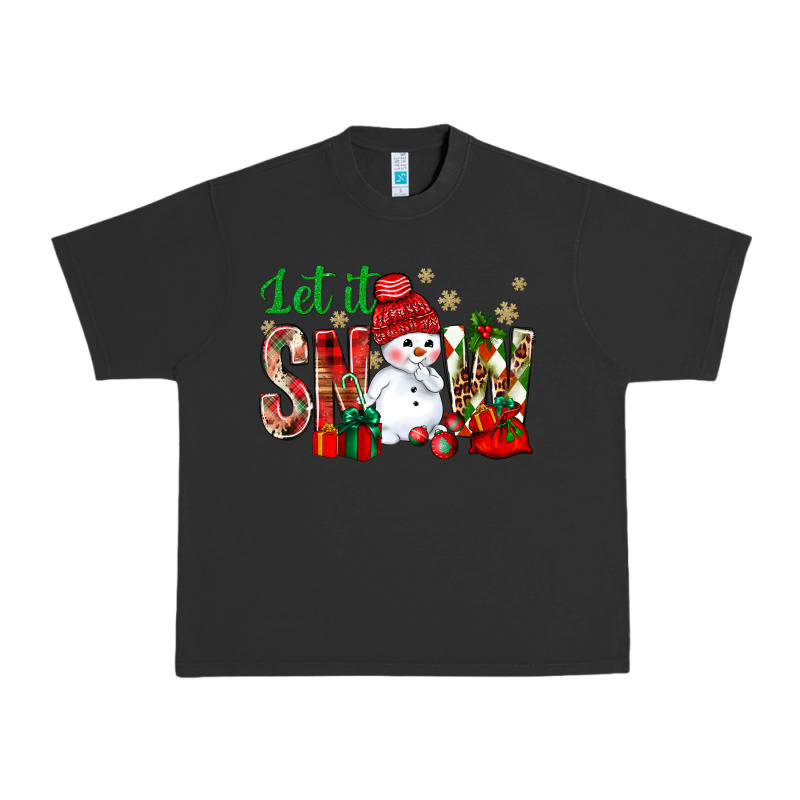 Let It Snow With Snowman Urban Heavy Tee by BundleAndBundleShop | Teevron