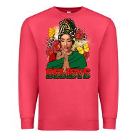 Cardinal Believe black woman Premium Sweatshirt - FaDigitalArtStudio