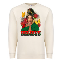 Sandshell Believe black woman Premium Sweatshirt - FaDigitalArtStudio