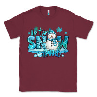 Burgundy up to snow good winter snowman Classic Tee - MaliasSmallBusiness