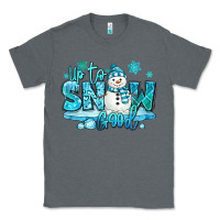 Charcoal Heather up to snow good winter snowman Classic Tee - MaliasSmallBusiness