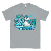 Heather Grey up to snow good winter snowman Classic Tee - MaliasSmallBusiness