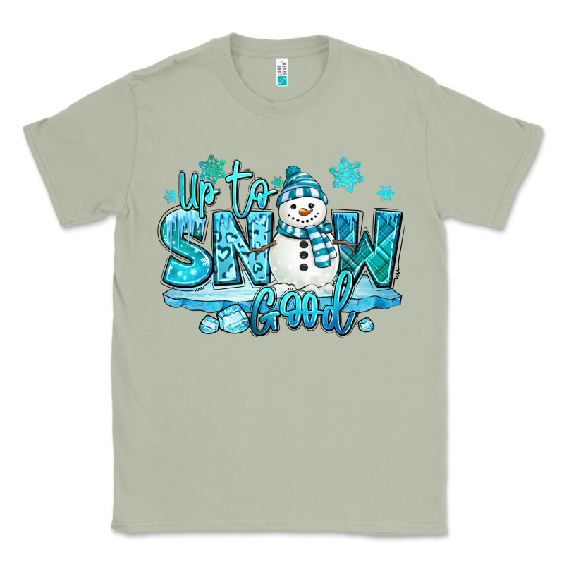 Up To Snow Good Winter Snowman Classic Tee by MaliasSmallBusiness | Teevron