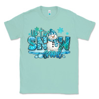 Seafoam up to snow good winter snowman Classic Tee - MaliasSmallBusiness