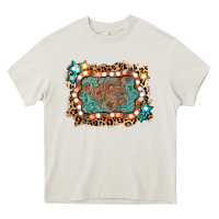 Cream light western frame Heavy Core Tee - AdoDesignShop