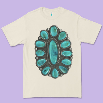 Turquoise Gemstone Jewelry Premium Tee Designed By Lillyallendesigns