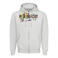 Dove Grey mardi gras pharmacist Zipper Hoodie - CowGirlArtShop