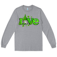 Heather Grey love st patricks gnome Long Sleeve Tee - Jasminsmagicworld