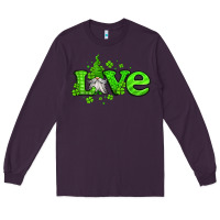 Plum love st patricks gnome Long Sleeve Tee - Jasminsmagicworld