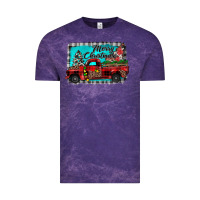 Cloud Purple truck merry christmas Vintage Tee - JahusDesignShop