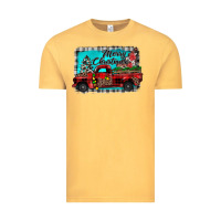 Vintage Mustard truck merry christmas Vintage Tee - JahusDesignShop