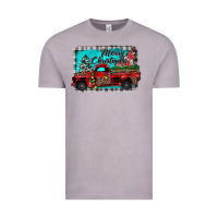 Truck Merry Christmas Vintage Tee | Teevron