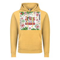 Vintage Mustard christian christmas  jesus the reason Vintage Hoodie - MaliasSmallBusiness