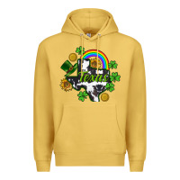Antique Gold Texas map St. Patrick's Premium Hoodie - CowGirlArtShop