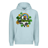 Blue Mist Texas map St. Patrick's Premium Hoodie - CowGirlArtShop