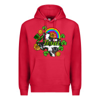 Cardinal Texas map St. Patrick's Premium Hoodie - CowGirlArtShop