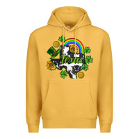 Mustard Texas map St. Patrick's Premium Hoodie - CowGirlArtShop