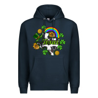 Navy Texas map St. Patrick's Premium Hoodie - CowGirlArtShop