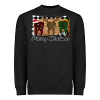 Black Merry Christmas Teeth Heavyweight Sweatshirt - Bettercallsaul