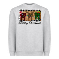 Heather Grey Merry Christmas Teeth Heavyweight Sweatshirt - Bettercallsaul