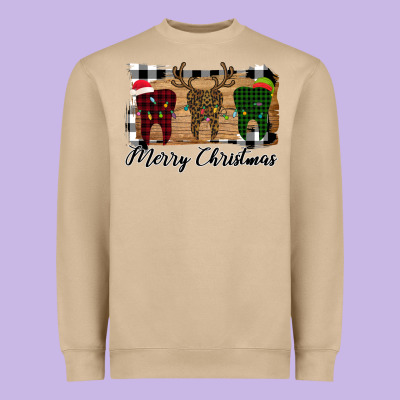 Merry Christmas Teeth Heavyweight Sweatshirt Designed By Bettercallsaul