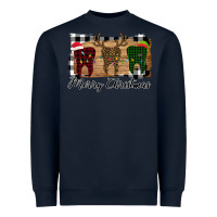 Navy Merry Christmas Teeth Heavyweight Sweatshirt - Bettercallsaul