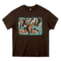 Chocolate Brown indian western background Heavy Core Tee - AdoDesignShop
