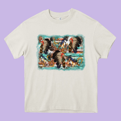 Indian Western Background Heavy Core Tee Designed By Adodesignshop