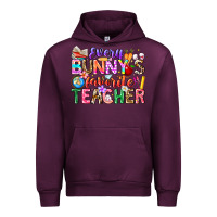 Mauve Wine Every Bunny Favorite Teacher Easter Urban Hoodie - CowhideDigitalArt
